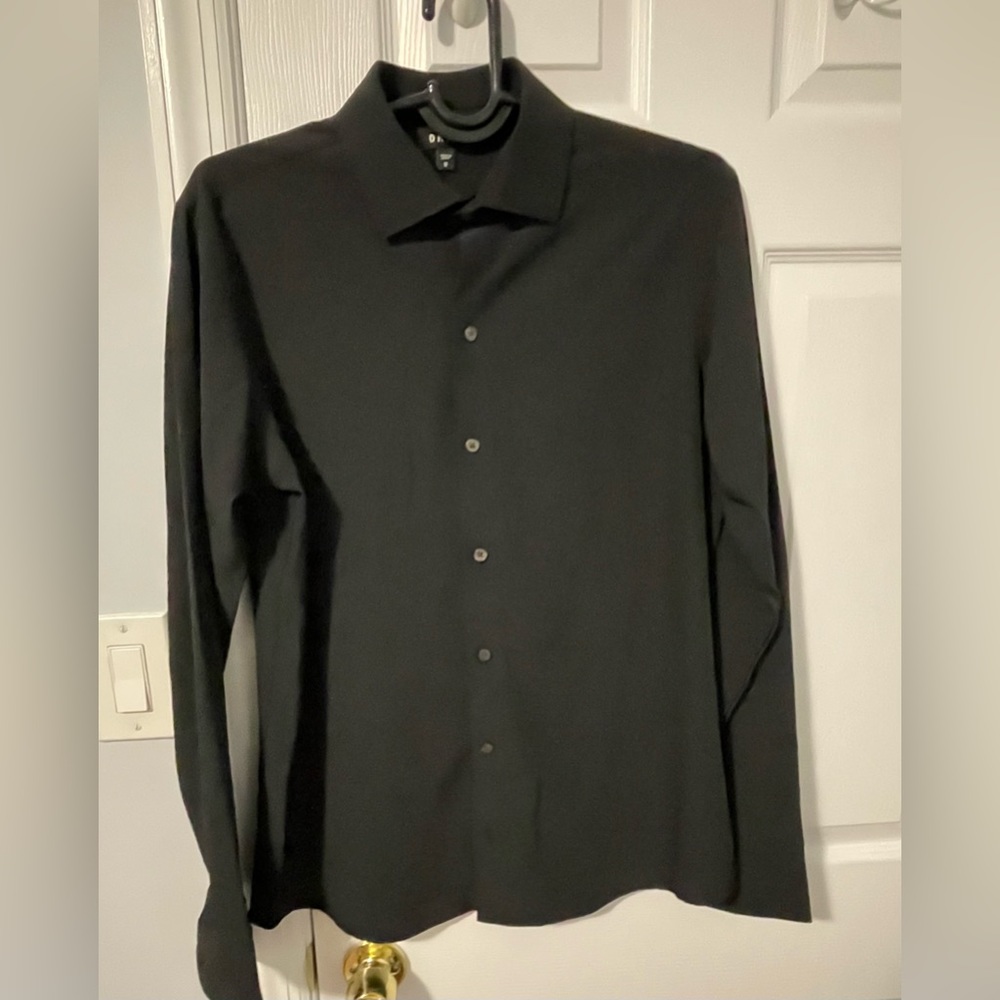 - DKNY MEN'S SLIM-FIT STRETCH SOLID DRESS SHIRT